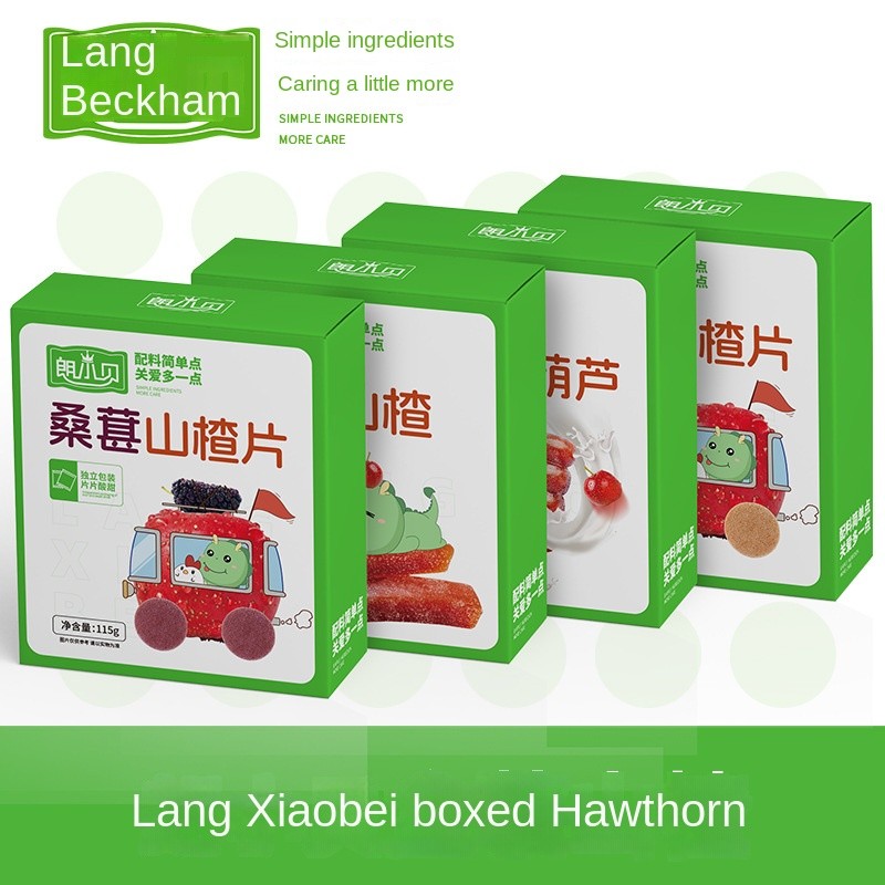 Enzyme 7 Flavor Hawthorn Sticks Sweet Taste Bulk Packaging in Week Sugar Cart Box