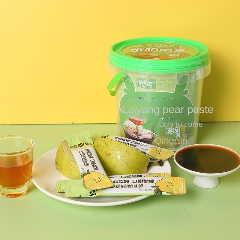 130g /180g LaiyangPortable Bottled Qingrun Nutrition Fresh Style Pure Pear Ointment for Children Glass Bottle Packaging