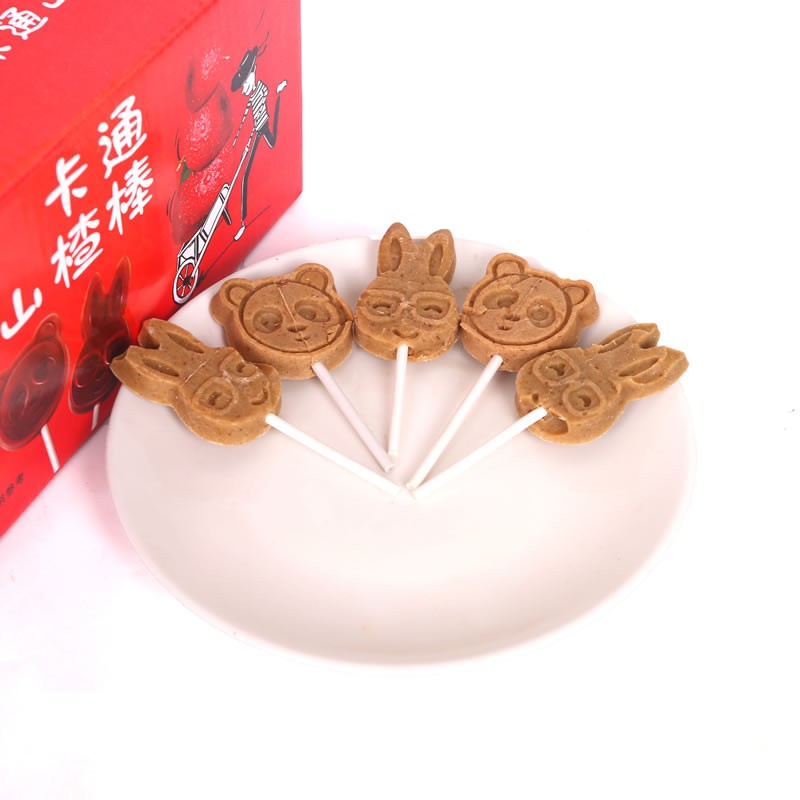 500g About 40-45 Cartoon Hawthorn Lollipops, Sweet and Sour Candy Without Additives, Packaged OEM Hawthorn Food