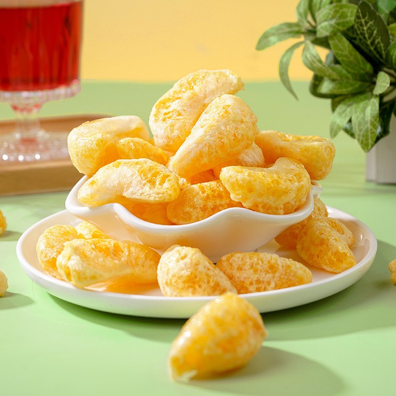 1kg Freeze-Dried Bulk Pack of Sweet Orange Crisp Snack Wholesale FD  Orange Freeze-Dried Fruits Vegetables Water Preserved