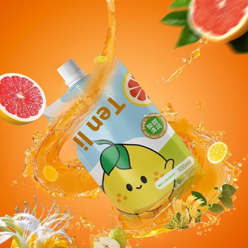 300ml 3-pack Bags of Jinhuang Flower and Pomelo Juice Beverage for Children
