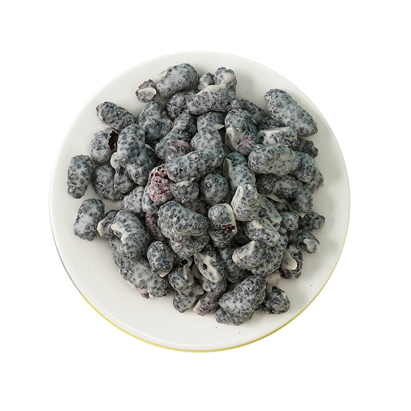 1kg Chocolate Freeze-dried Mulberry Dried with Bulk Milk Flavor Mulberry Dried with Frozen Fruit Dried with Leisure Snacks OEM