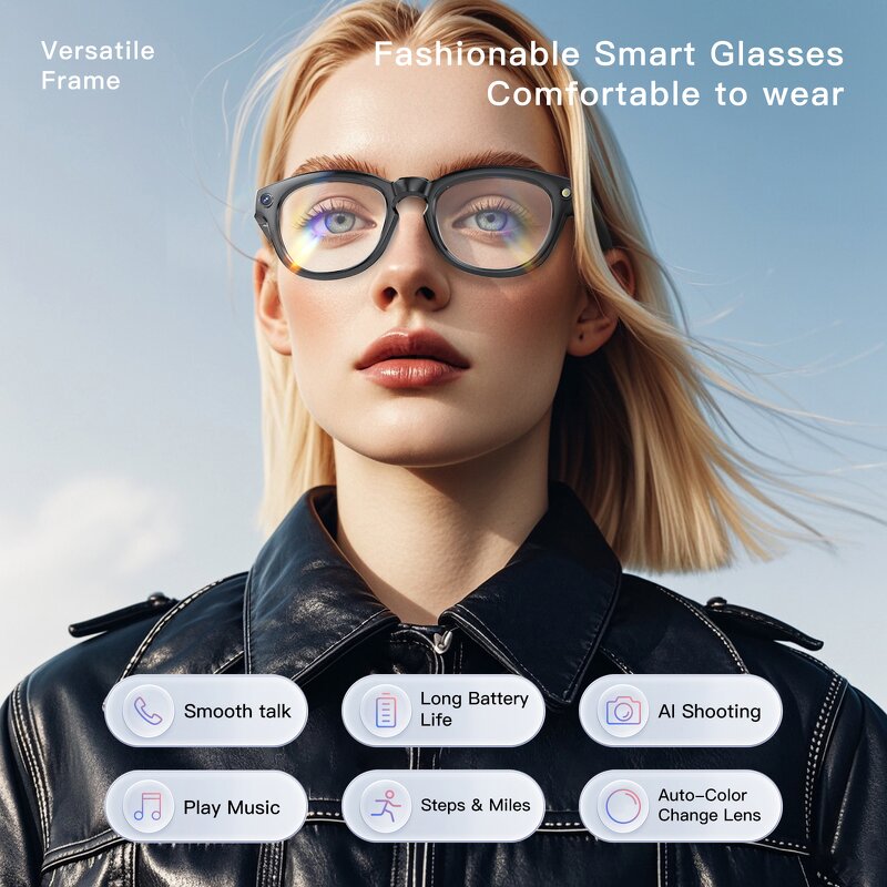 Smart Glasses Factory - 2025 Fashion Camera ChatGPT BT Calls AI Glasses
