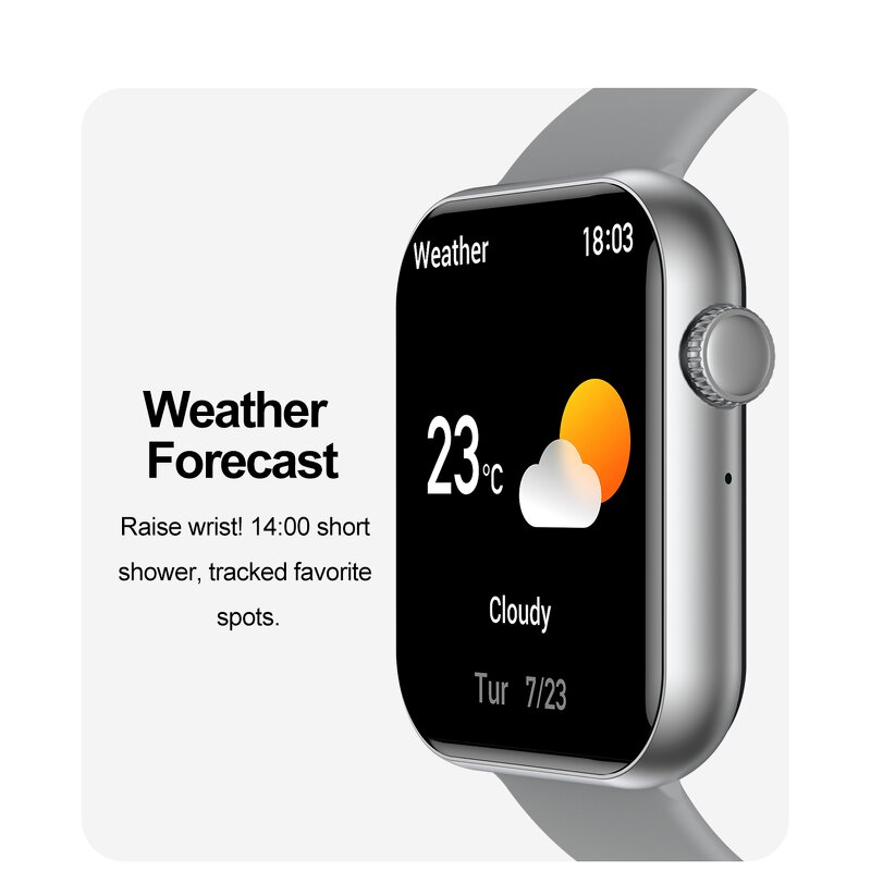 Smart Watch Factory - HW92 Square Screen IP68 Waterproof Answer Call