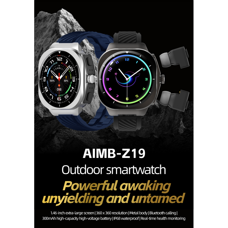 Fitness Watch Factory - Z19 Waterproof Sport Watch with Earbuds