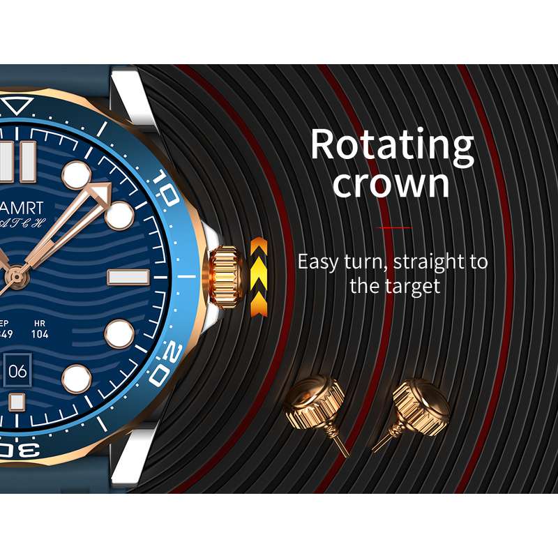 Smart Watch Factory - SK30 1.53 Inch Business Watch with 3 Straps