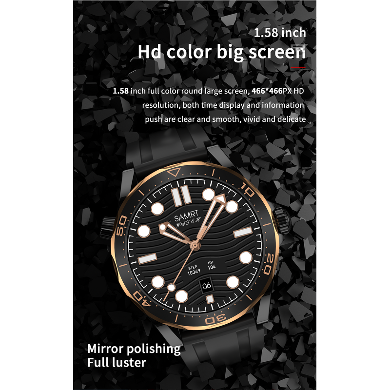 Smart Watch Factory - SK30 1.53 Inch Business Watch with 3 Straps