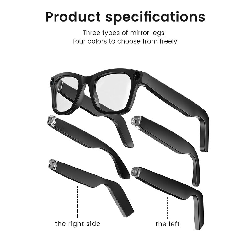 Smart Glasses Factory - E02 800W Camera WiFi ChatGPT Outdoor AI Glasses