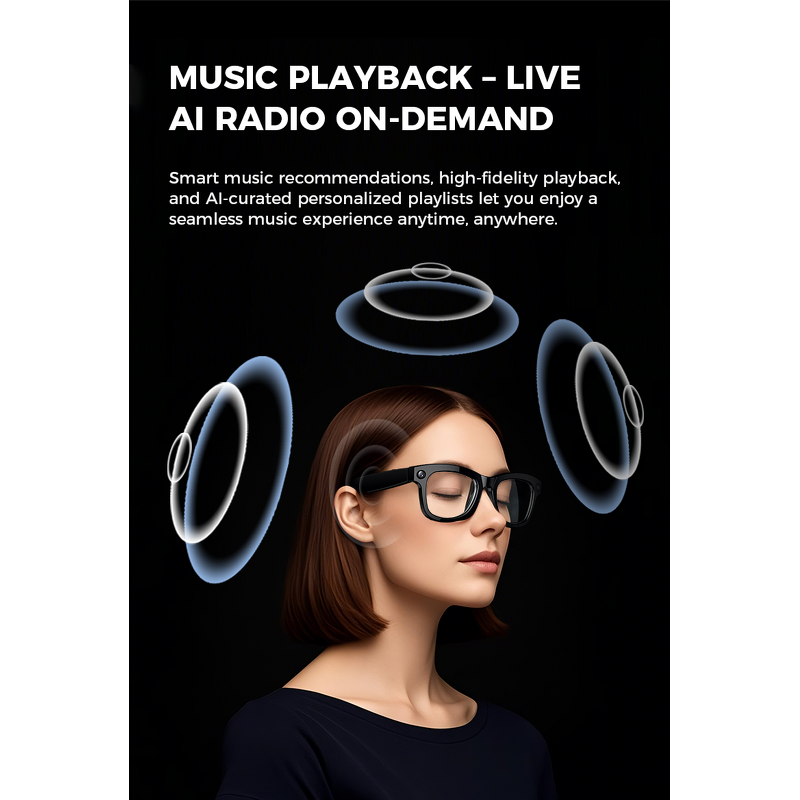 AI Smart Glasses Factory - Polarized Sunglasses BT Speaker UV Protection
