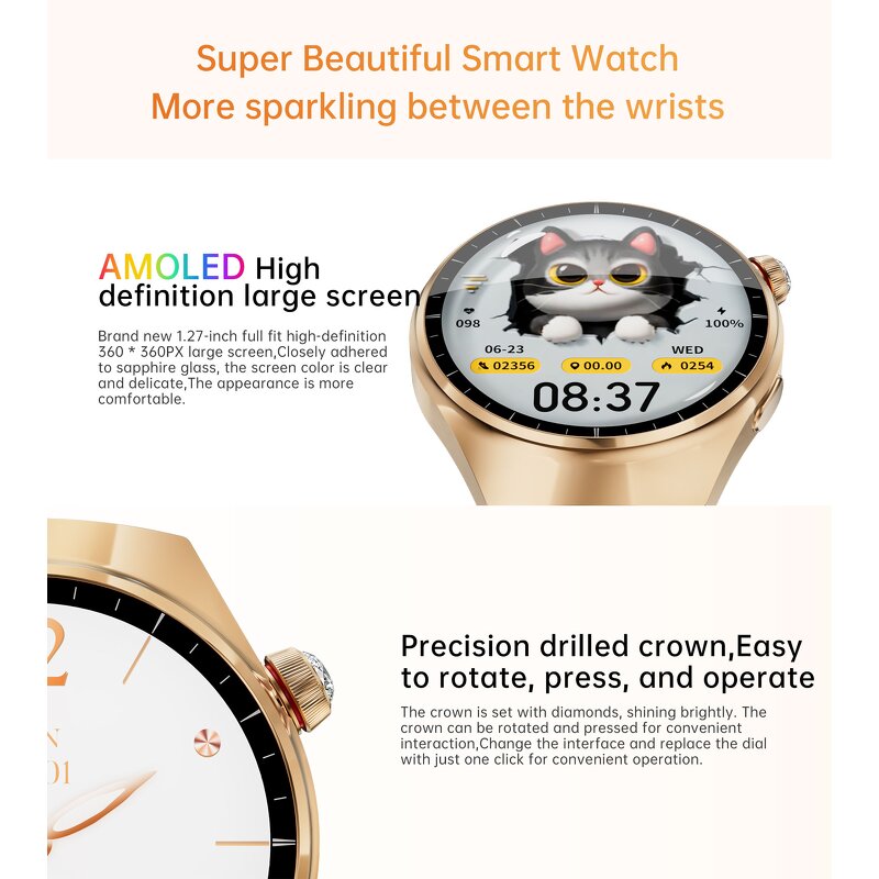 Fitness Smart Watch Factory - 235mA BT Calling Fashion Watch for Woman