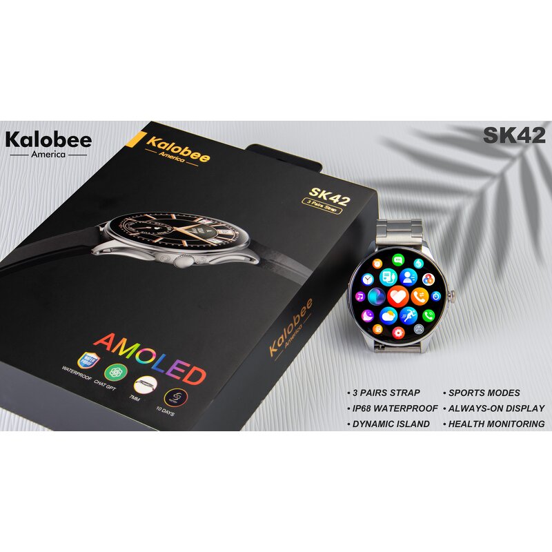 Smart Watch Manufacturer - SK42 Amoled IP68 Waterproof Women Men Watch
