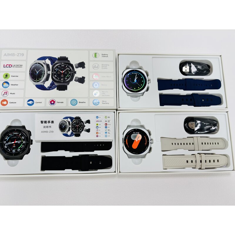 Fitness Watch Factory - Z19 Waterproof Sport Watch with Earbuds