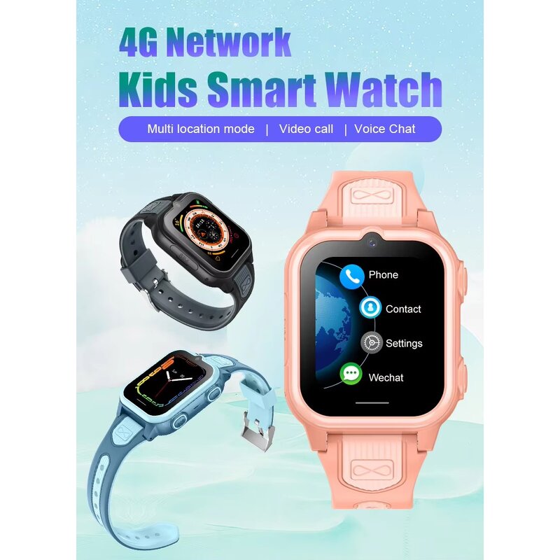 Kids Smart Watch Manufacturer - D50 GPS Waterproof 4G SIM Card Function