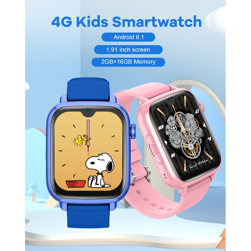 Kids Smart Watch Factory - D41 4G Two Way Video Call GPS WhatsApp