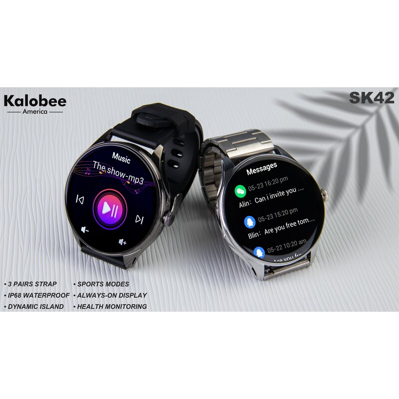 Sport Smart Watch Factory - SK42 AMOLED 480480 Screen 350mAh Battery
