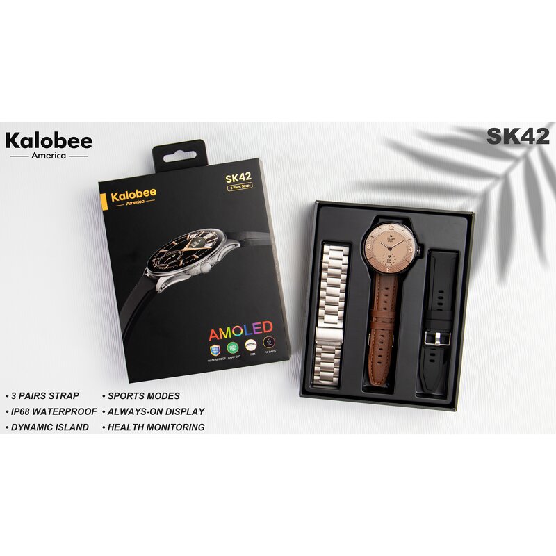 Smart Watch Manufacturer - SK42 AMOLED Ultra Thin Three Band Men Watch