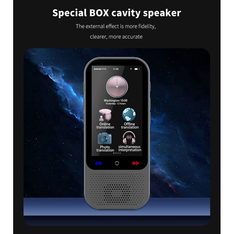 AI Translator Factory - S80 Pro 138 Language 17 Offline Portable Translator