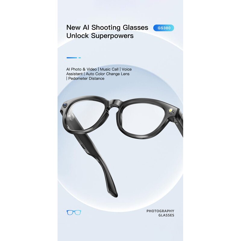 AI Smart Glasses Factory - Color-changing Lens Display Voice Interaction