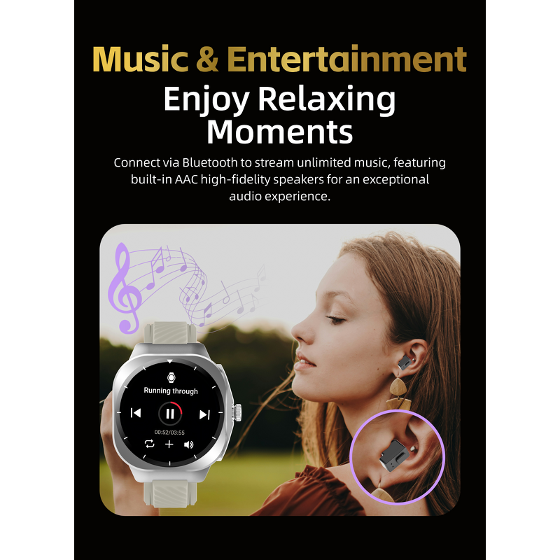 Smart Watch Factory - Z19 TWS 2 Straps BT Music Call Fitness Tracker