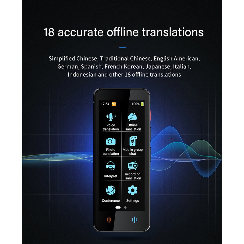 Language Translator Factory - F12 138 Language Real-Time Two-Way AI Device