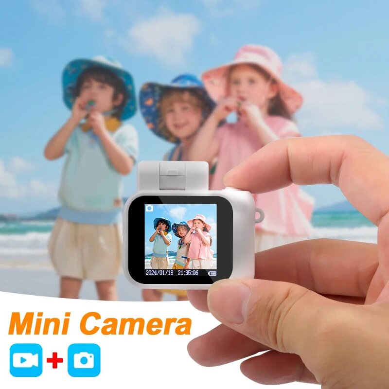 Vlog Camera Factory - Keychain Mini Retro Camera with Flash for Travel
