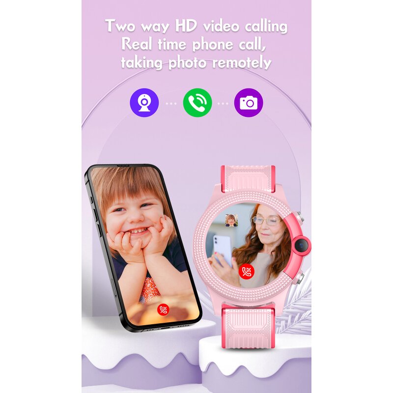 4G Kids Smartwatch Manufacturer - D36-CAT1 Two Way Call IPX7 GPS