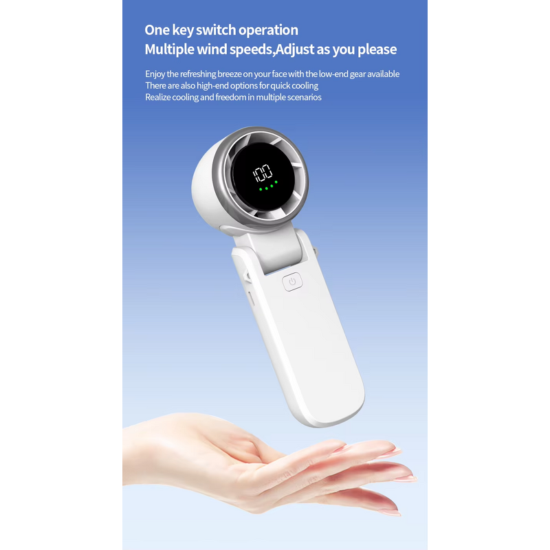 Handheld Fan Factory - 5000mAh Portable Rechargeable Turbo Fan with Type-C