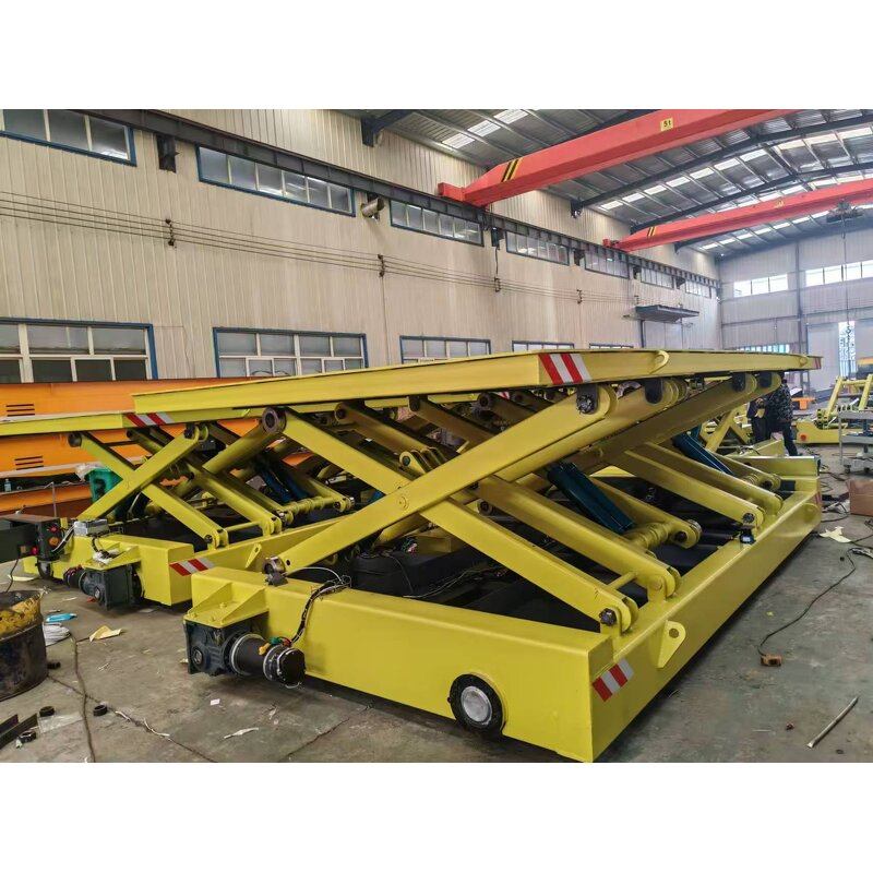 Battery AGV Scissor Lift Factory - 2 Ton 4m Trackless Steering Power
