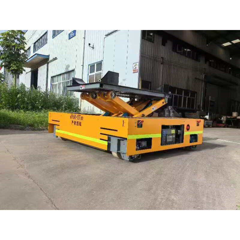 Battery AGV Scissor Lift Factory - 2 Ton 4m Trackless Steering Power