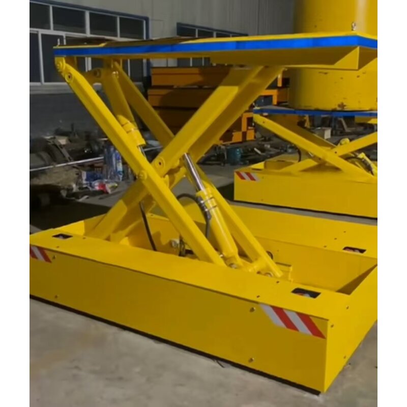 Battery AGV Scissor Lift Factory - 2 Ton 4m Trackless Steering Power