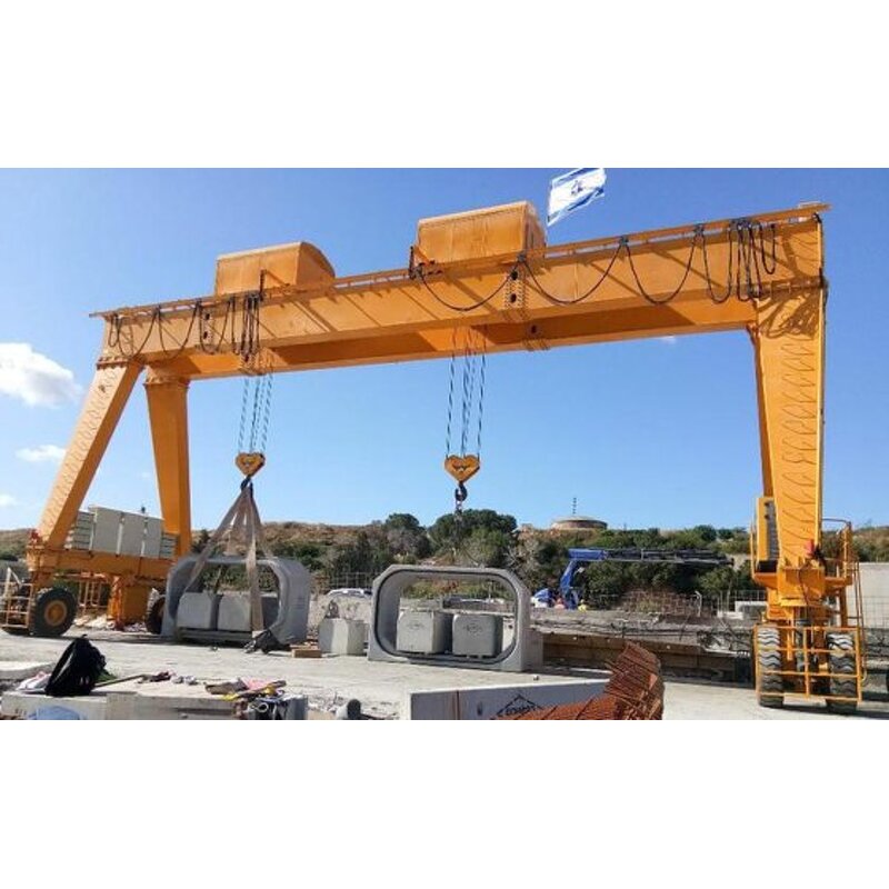 Rubber Tire Gantry Crane Supplier - 20 Ton Electric Control Construction