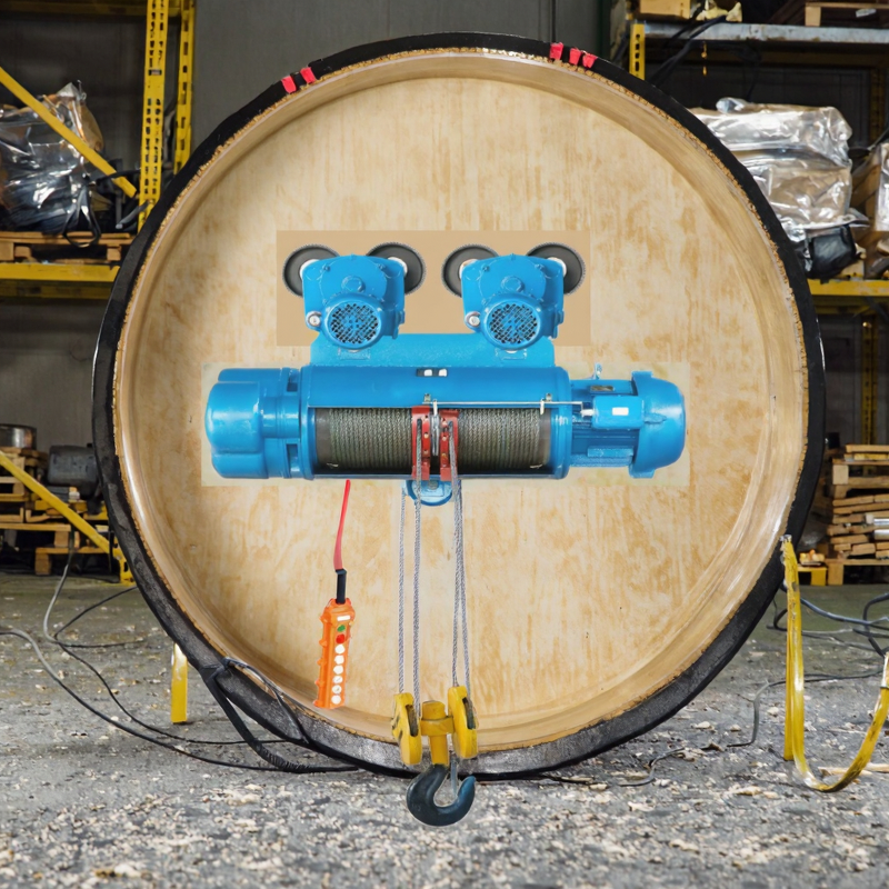 Overhead Crane Supplier - 6 Ton Large Capacity Traveling Electric Hoist