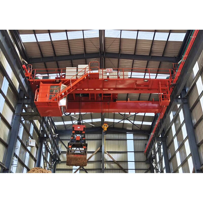 Grab Bucket Overhead Crane Supplier - QZ Waste Handling Power Plant