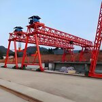 Bridge and Highway Building Crane