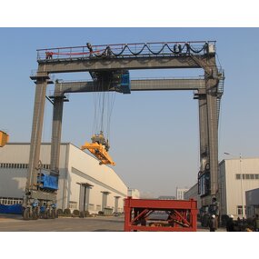 Rubber Tyred Gantry Crane Manufacturer - 40 Ton Mobile Double Beam OEM
