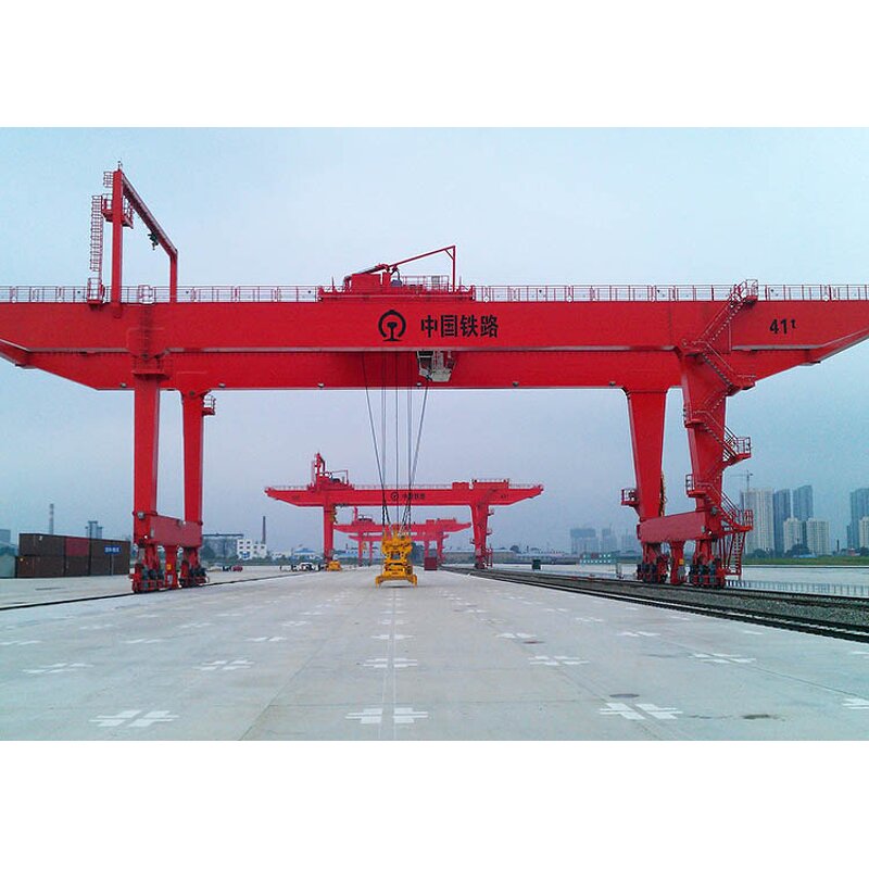 Rail Mounted Gantry Crane Supplier - 20-60 Ton Container RMG for Sale