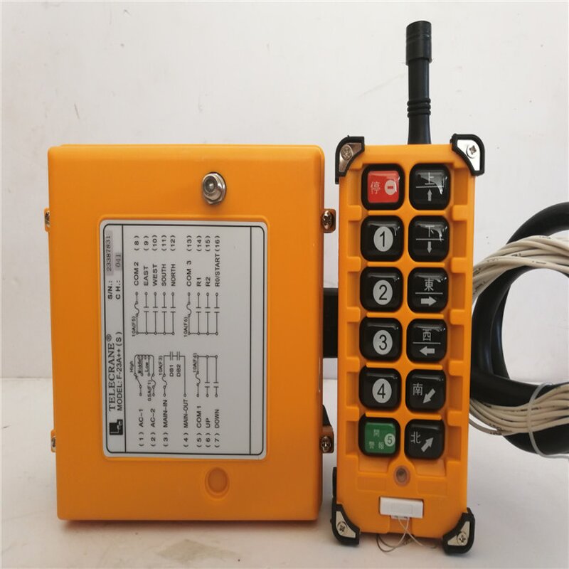 Crane Controller Supplier - 12V/24V 6 Motors Joystick Remote Control