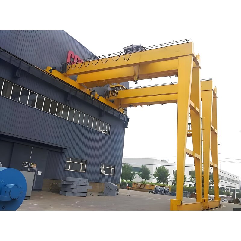 Mobile Semi Gantry Crane Supplier - 5 Ton Rail Mounted Double Girder