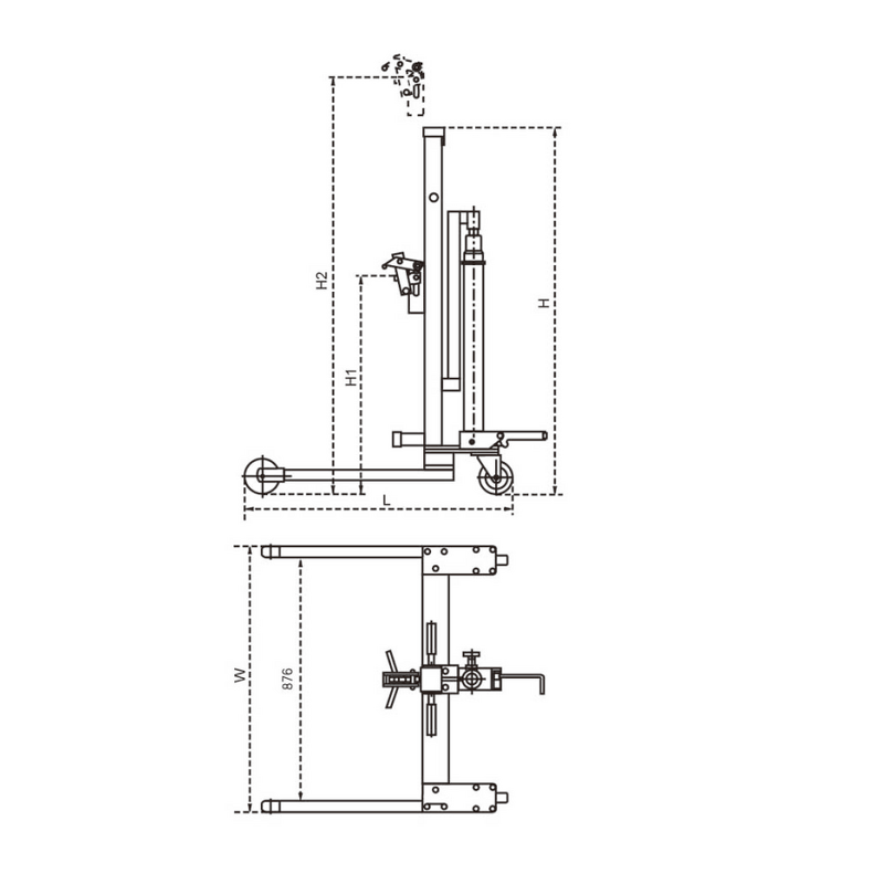 Hydraulic Drum Truck Factory - Pedal Operated Oil Drum Lifter