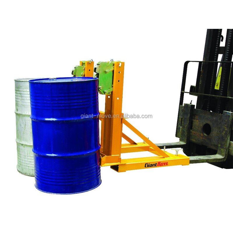 Forklift Drum Grabber Factory - Double Grip Head Type