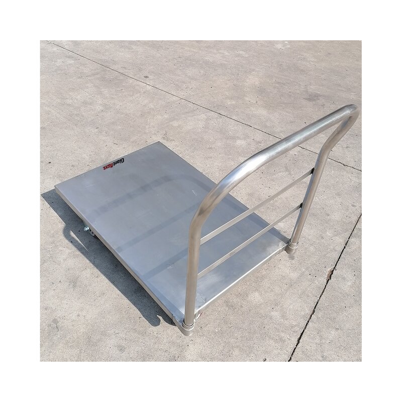 Plastic Platform Trolley Supplier - Two Layer Industrial Tool Cart