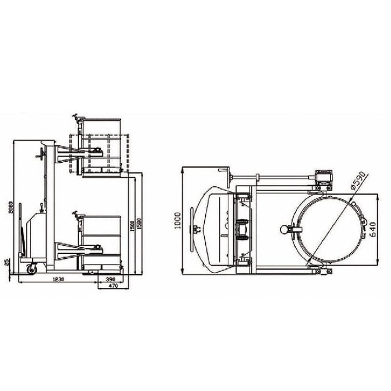 Manual Pallet Stacker Factory - 200KG Hydraulic Portable Stacker