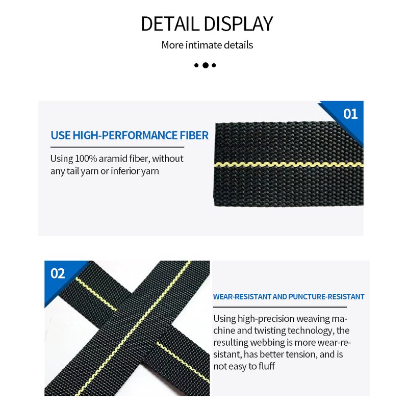 Aramid Webbing Manufacturer - Custom Fire Proof High Temperature