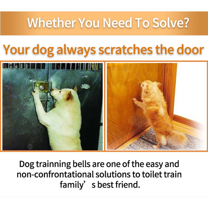 Pet Doorbell Rope Supplier - Adjustable Dog Leash with Alarm Bell