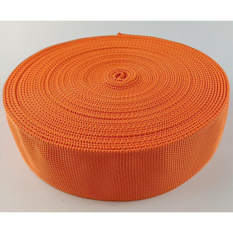 Polyester Tubular Webbing Factory - Custom Orange High Strength Winch