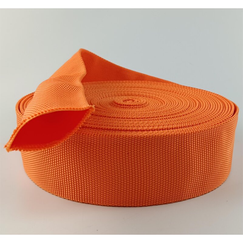 Polyester Tubular Webbing Factory - Custom Orange High Strength Winch
