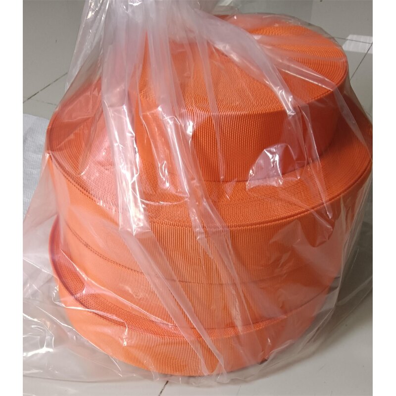 Polyester Tubular Webbing Factory - Custom Orange High Strength Winch