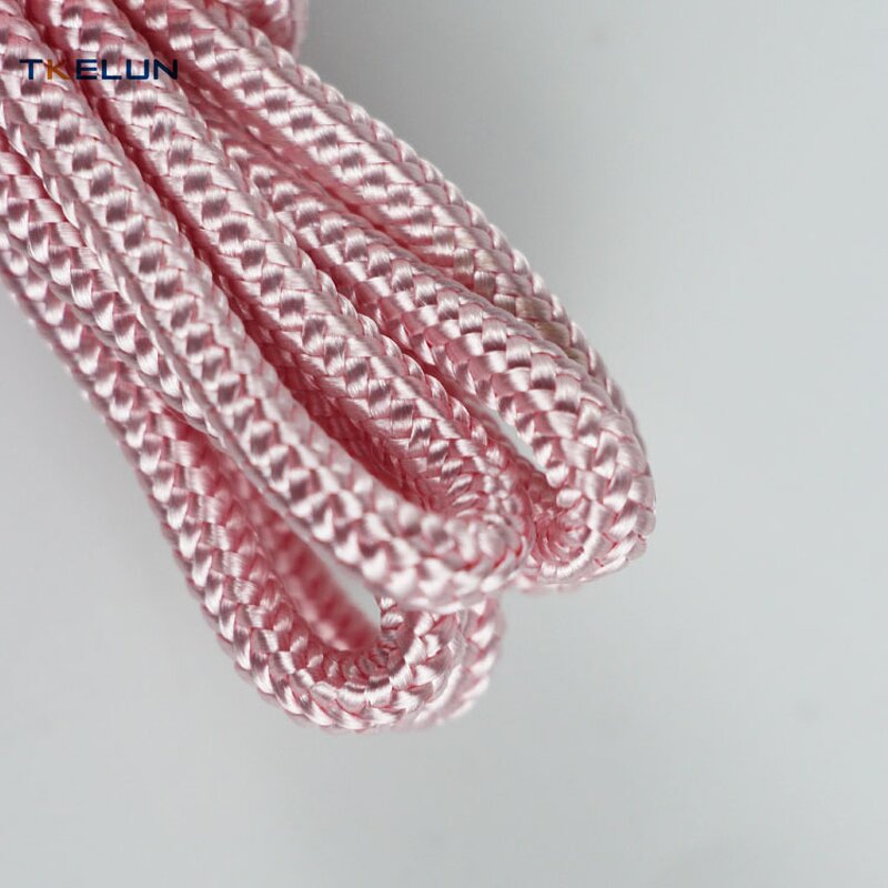 Polyester Rope Manufacturer - Solid Braided 5mm Pink Color Custom