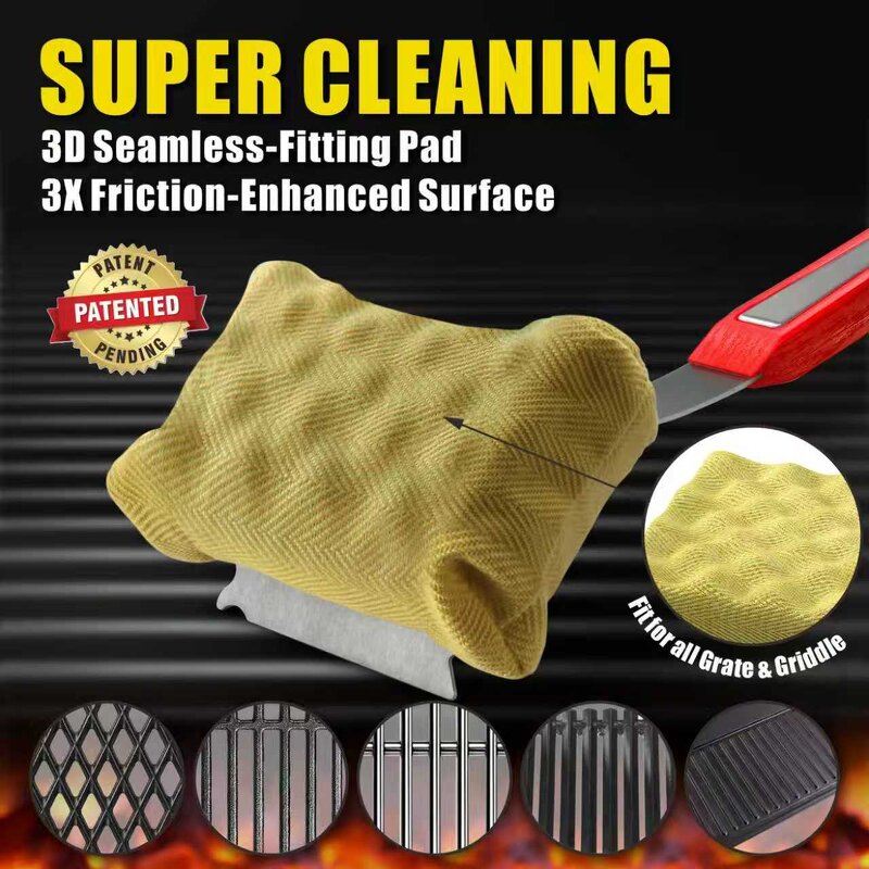 Grill Cleaning Brush Supplier - Safe Bristle-Free Tool for Oven Stove