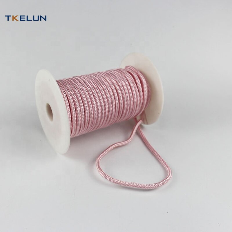 Polyester Rope Manufacturer - Solid Braided 5mm Pink Color Custom